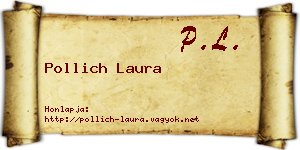 Pollich Laura névjegykártya